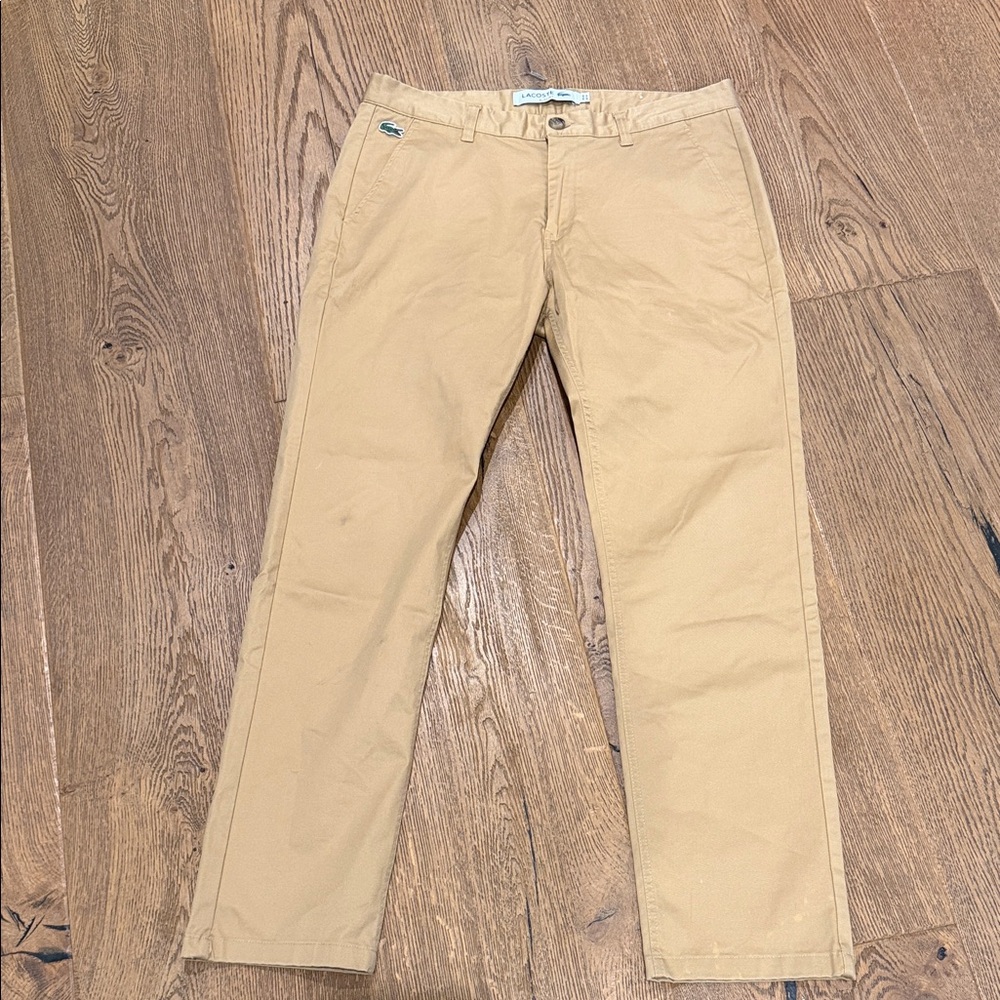 Lacoste Men’s Tan Chino‎ Pants 34